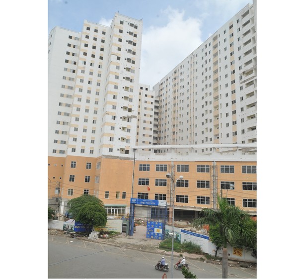 HQC Plaza social housing project in Hoc Mon district, HCMC (Photo: SGGP) HQC Plaza social housing project in Hoc Mon district, HCMC (Photo: SGGP)